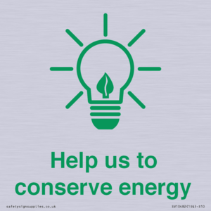 Help us to conserve energy 